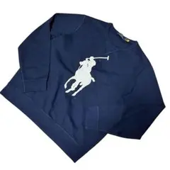 ラルフローレン ビックポニー刺繍 トレーナー スウェット ネイビー L