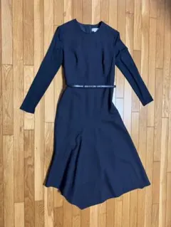 超美品　マックスマーラ　白タグ　ワンピース　紺色