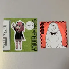 SPY×FAMILY スパイファミリー　アーニャ　ステッカー　ボンド　コースター