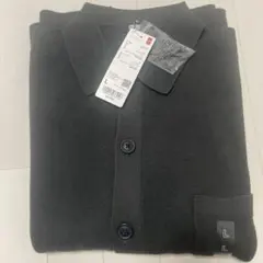 UNIQLO ミラノリブ　シャツカーディガン　オリーブ　Lサイズ