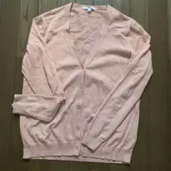 UNIQLO ピンク Vネックカーディガン Lサイズ