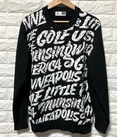 Munsingwear ブラック セーター Lサイズ　ゴルフ　試着のみ