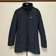 adidas レディース Aライン 中綿 ジャケット コート Lサイズ黒