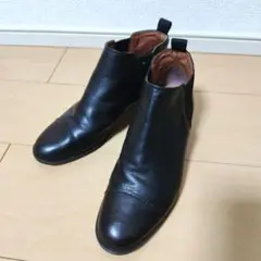 マーガレットハウエル レザー サイドゴアブーツ 黒