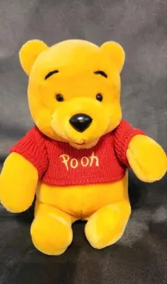 【美品】アメリカ ディズニーストア プーさん ぬいぐるみ 約20cmのサムネイル