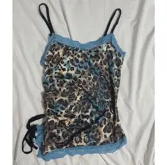 平成ギャル グランジ y2k ヒョウ柄キャミソール