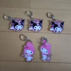 宇佐美　マイメロディ・クロミ アクリルキーホルダー5個セット