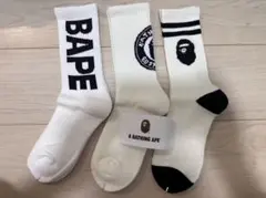 A BATHING APE アベイシングエイプソックス 3足セット