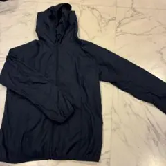 ネイビー フード付きパーカー
