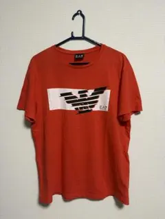 【値下げ要相談】 EMPORIO ARMANI Tシャツ レッド Lサイズのサムネイル