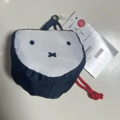 ミッフィー 巾着付きエコバッグ ネイビー 紺色 ブルーナ