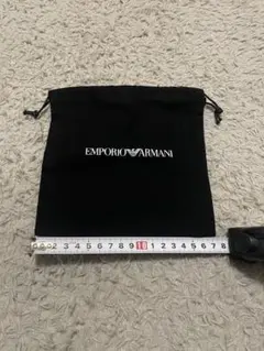 EMPORIO ARMANI 黒ポーチ 約17cm x 17cmのサムネイル