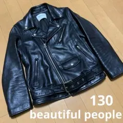 美品 beautifulpeople ライダースジャケット130