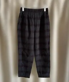 レ*ｓ様 スタディオクリップ　グレー系チェック テーパードパンツ