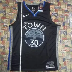 希少デザイン NBA ウォリアーズ カリー シティライト ユニフォーム
