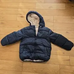 ブラック フード付き 中綿コート