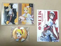 鏡音リン アクリルプレート2種+缶バッジセット MEIKO ブロマイド
