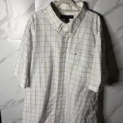 【早い者勝ち】TOMMY HILFIGER 半袖チェックシャツ XLのサムネイル