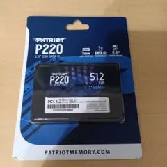 Patriot P220 512GB 2.5インチ SSD 本体