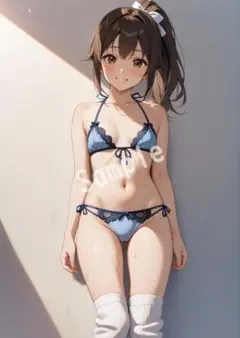 アニメファンアート JK グラビア A4 ポスター イラスト ★00060706