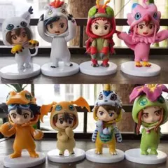 デジモンアドベンチャー 着ぐるみ フィギュア 8体セット