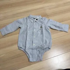 GAP クマ刺繍付き長袖ボディシャツ 18-24ヶ月