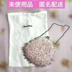 ドレスブラックのビーズバック　パーティーバック　和装バック　キッズビーズバック