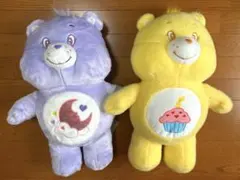 ケアベア　BIGぬいぐるみ　2種 タグ付き　きらきら　羊毛フェルト
