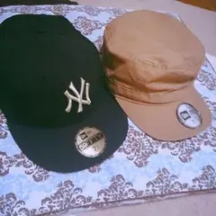 値下がり中。ニューエラストレートキャップ、ワークキャップ