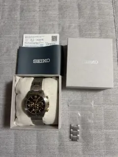 SEIKO クロノグラフ ブラックダイヤル