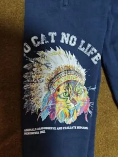 猫庭 インディニャンスウェットパンツ ネイビー Ｌサイズ