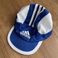 【ほぼ新品】adidas 青白 キャップ OSF71 サッカー