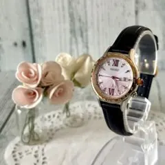 【限定】SEIKO ルキア 腕時計 1B35-0AK0 電波ソーラー 桜柄