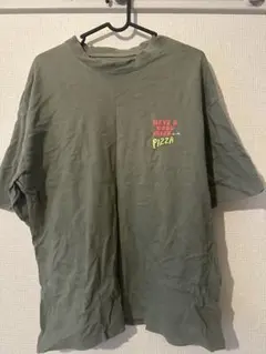 LID BREAK ピザ柄 Tシャツ カーキ
