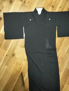 夏用黒紋付 羽織 着物 セット 喪服のサムネイル