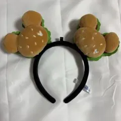 ディズニー カチューシャ ハンバーガー ミッキーシェイプ