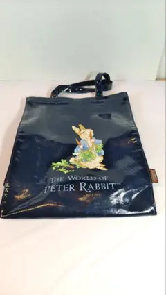 【非売品】ピーターラビット トートバッグ ネイビー エナメル A4サイズ対応