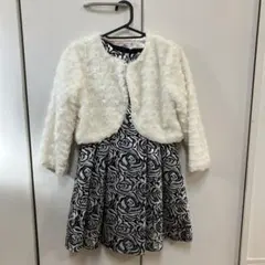 キャサリンコテージ　カーディガンと花柄ドレス　130