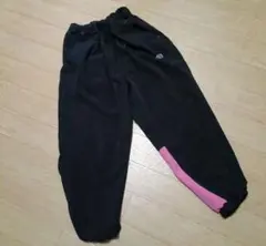 黒とピンクの薄手長ズボン 120