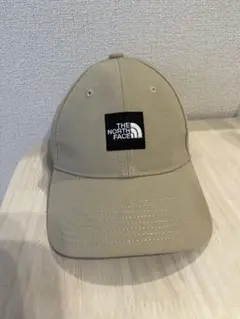 【美品】THE NORTH FACE スクエアロゴ キャップ ベージュ