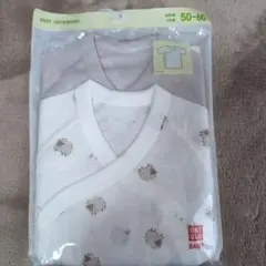 UNIQLO ベビー肌着 50-60 2枚組 動物柄