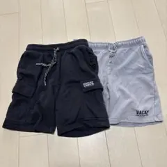 H &M スウェットハーフパンツ　2枚セット　116センチ