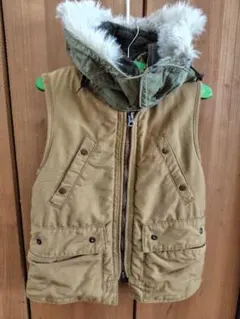 デニム&ダンガリーボアベスト140