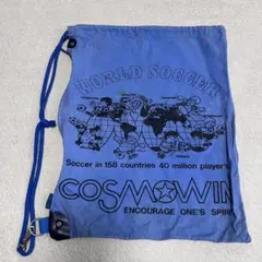 超レア　COSMOWIN 巾着袋 ブルー サッカー