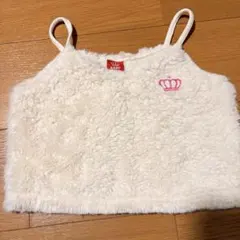 BABYDOLL ボア キャミソール ホワイト 100のサムネイル