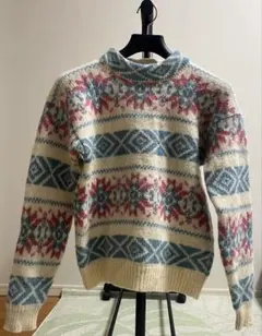 Woolrich ウール混 ノルディック柄 長袖ニットのサムネイル