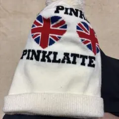 PINKLATTE イギリス国旗ハート帽子