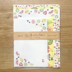 とっておきの3柄レターセット manymany（果物）