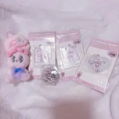 エスターバニー　スノーリボンマスコット　ぴんくアクリルチャーム　4種