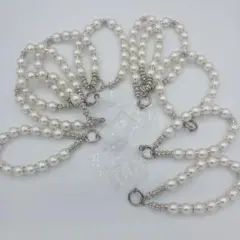 ホルダー付きスマホストラップ パール　10個セット